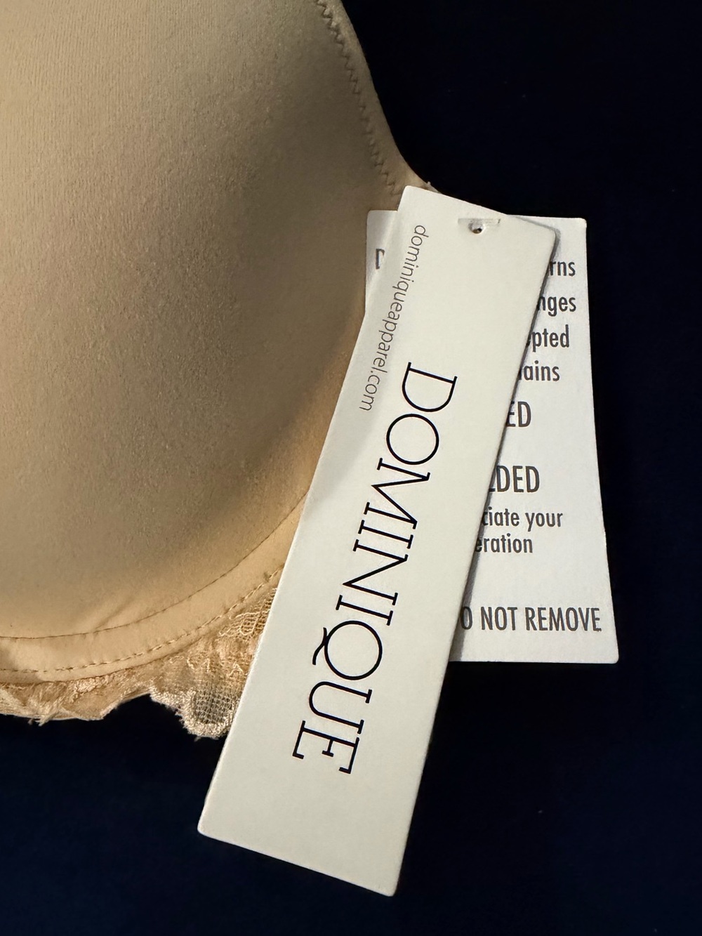 Dominique Lacee Back Smoothing Lace Frame Luxury T-Shirt Bra 3501 Size 34C - Picture 4 of 6